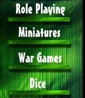 Role playing, Miniatures, war games and dice
